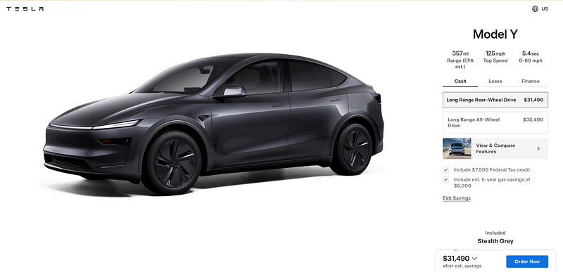 Tesla car with 2025 referral code benefits like free Supercharging
